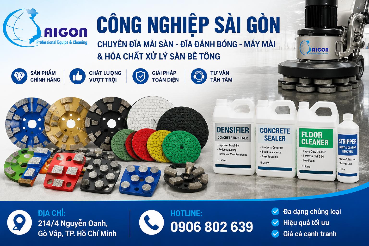 Công Nghiệp Sài Gòn — Chuyên đĩa mài sàn