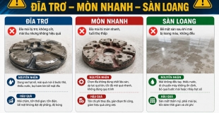 Lỗi Thường Gặp Khi Mài Sàn: Đĩa Trơ, Mòn Nhanh, Sàn Loang